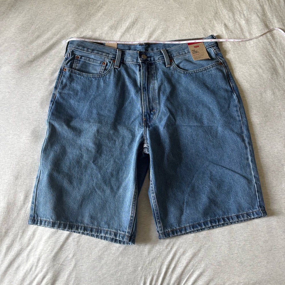 Levi's 469 Loose Blue Jean Shorts